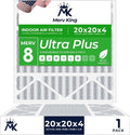 MervKing 20x20x4 Air Filter Actual Size: 19.88" x 19.88" x 4.31" MERV 8 MPR by MervKing