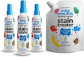 Miss Mouth's Messy Eater Stain Treater Ultimate Refill Bundle with - 4oz 3 Pack Stain Remover and 16oz Refill Pouch