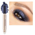 Eyeshadow Stick Eye Makeup Cream Smooth Shimmer Eyeshadow Pencil Primer Glitter Eyeliner Hypoallergenic Waterproof Long Lasting Blue Black shimmer # 12