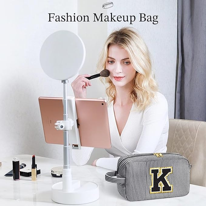 YOOLIFE Birthday Gifts for Mom, Mom Gifts from Daughter, Mother In Law Gifts, Mama Gift Idea, Personalized Gifts for Women, Initial Makeup Bag for Women Z