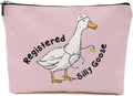 Nurse Practitioner Gifts Makeup Bag, Nurse Accessories Funny Goose Cosmetic Bag, Travel Organizer Zipper Pouch Thank You Nurses Week Gifts for Women Registered Nurses Coworker, Pink