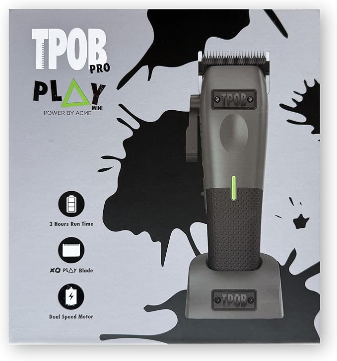 TPOB Mini Play Professional Hair Clippers (Grey)