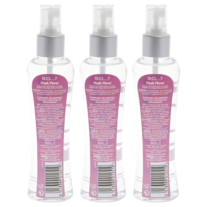 So...? Fresh Floral Body Mist for Women - 3.5 oz Body Mist - Pack of 3