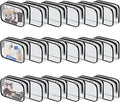 18 Pieces Clear Cosmetics Bag Bulk, TSA Approved Toiletry Bag for Travel, Clear PVC Zippered Cosmetic Makeup Pouch, Waterproof Vinyl Plastic Organizer Case for Vacation Bathroom (Small)