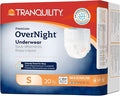 Tranquility Premium OverNight Disposable Absorbent Underwear (20 Count) - S, 22-36 in. Waist - Maximum Absorbency, All-Night Sleep, Breathable Comfort, 20 Adult Diapers