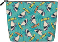 MOLAIGIN Surf Whale Shark Ocean Nautical Skateboard Cosmetic Bag For Women, Travel Makeup Bag, Toiletry Zipper Bag, Large Capacity Aesthetic Cases