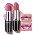 Anglicolor 2pcs Pink Glitter Lipstick,High Impact Lipcolor,Lightweight Hydrating Formula Smooth and Non-Sticky,Metallic Lipstick For Women,Full-Coverage Lip Color