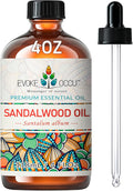 EVOKE OCCU Sandalwood Essential Oils for Skin Care, Diffuser, Perfume, Candle and Soap Making - 4 FL Oz