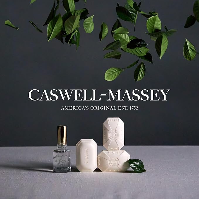 Caswell-Massey Greenbriar Gold Cap After Shave, Soothing Aftershave with Petitgrain, Mandarin & Sage, 3 Fl Oz