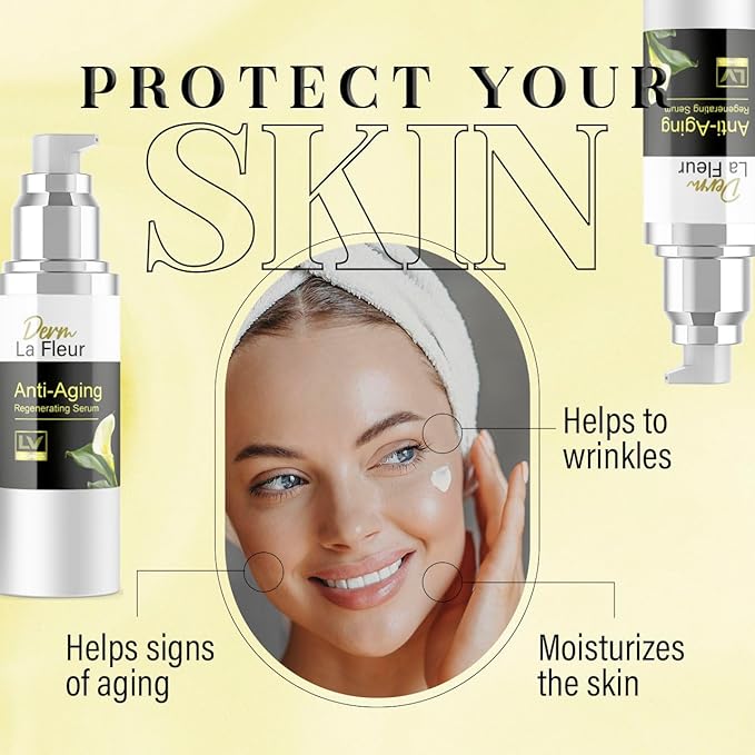 3 Pack - Derm La Fleur Anti- Aging Serum - Derm La Fleur Plus, Derm La Fleur Luxe 3 Bottles Serum For 3 Months, Derma Fleur Moisturizing Skin Conditioner.