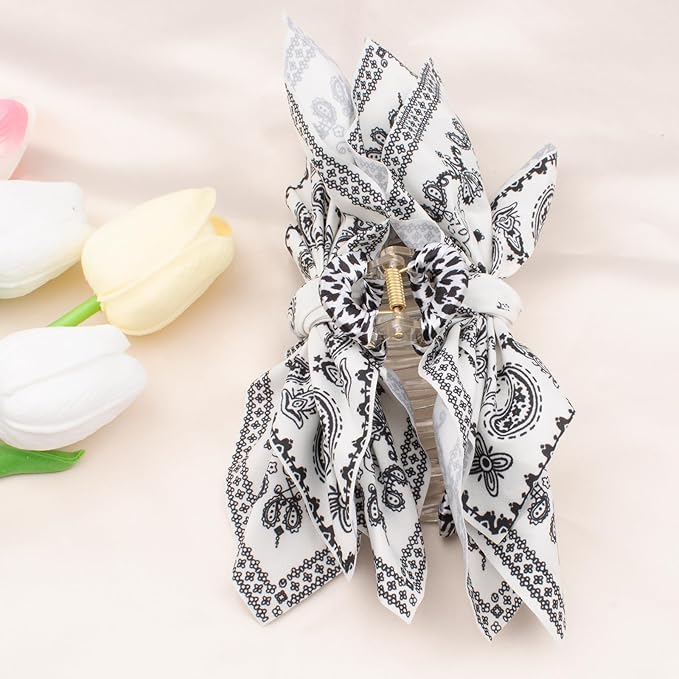 Bow Claw Clips Bow Hair Clips White 1PCS Big Hair Bows for Women Butterfly for Styling Large Hair Clips for Thick Hair for Girls Hair Accessories for Teens