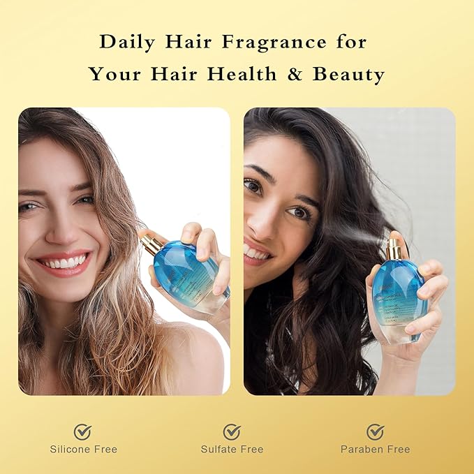Hair Perfume for Women, Eau De Toilette Spray with Vitamin B5, Moisturizing & Nourishing Hair, Clean Fragrances Hair Spray Women, Daily Hair Repair Mist, Oceanic Osmanthus, 2.5 fl oz