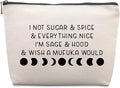 Funny Witchy Gifts for Women Gothic Gift Friends Travel Cosmetic Bag, Witch Gifts Christmas Farewell Friendship Gifts for Women Friends Sister Coworkers Travel Makeup Bags