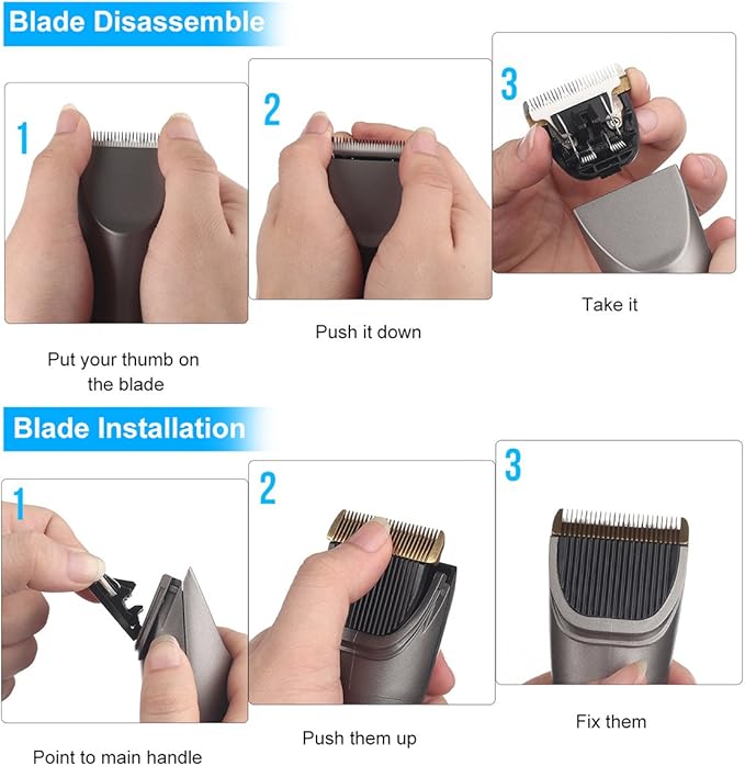 Sminiker Professional Hair Clippers Cordless Barber Shavers Rechargeable Hair Cutting Kit with 1 Hairdressing Cape 2 Scissors 9 Comb Guides