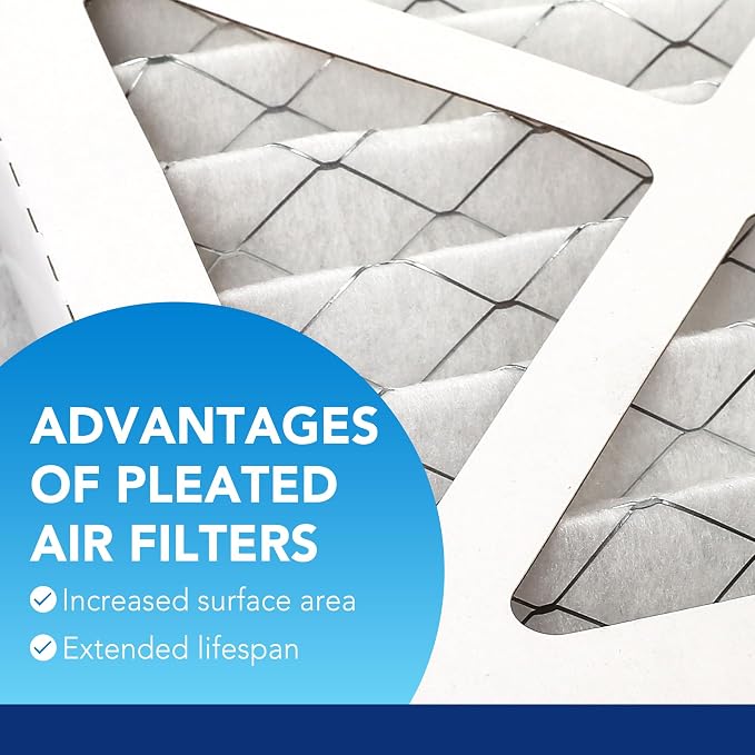 LotFancy 16x25x1 Air Filter MERV 13 6-Pack, Electrostatic Pleated HVAC Furnace - Image 3