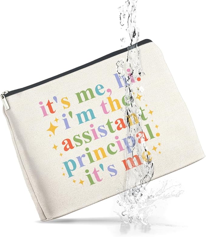 Makeup Bag Assistant Principle Gifts for Women, Assistant Principal Appreciation Gift in My Assistant Principal Era Cosmetic Bag Zipper Makeup Pouch