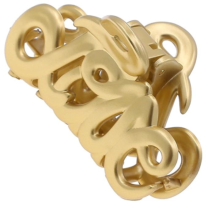 Camila Paris CP3286 French Hair Clip for Women, 2 inch Girls Hair Claw Clips Jaw Gold Fashion Durable and Styling Hair Accessories for Women, Strong Hold No Slip Grip, Made in France