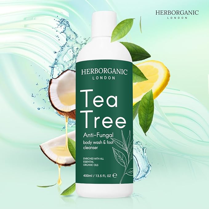Tea Tree Body Wash - 400ml - Body Wash - Vegan, Odor and Foot Cleansing Shower Gel