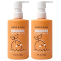 Dabble & Dollop All Natural Tangerine 3-in-1 Body Wash, Shampoo & Bubble Bath for Kids – Tear-Free, Gentle, Hypoallergenic, Vegan, No Parabens or Sulfates (10 fl oz, Pack of 2)