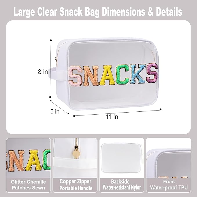 Travel Essentials Makeup Bag for Women Water-resistant Toiletry Organizer Nylon Cosmetic Pouch Preppy Stuff