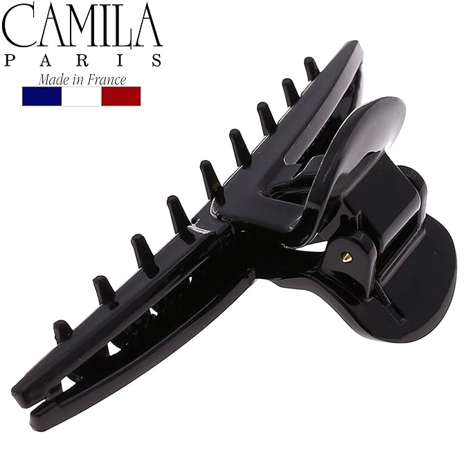 Camila Paris CP2661 French Hair Clip for Women, Narrow, Strong Hold Grip Double Teeth Girls Hair Claw Clips Jaw, Fashion Durable Styling Hair Accessories for Women, Made in France