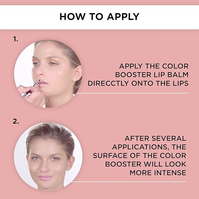 ARTDECO Color Booster Lip Balm in boosting pink - nourishing lip balm with color-adapting pigments - lip plumper with spearmint flavor - prevents dryness & chapping - lip care with kernel oil - 0.1 Oz