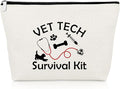 Veterinarian Appreciation Gifts Inspirational Makeup Bag Vet Tech Thank You Presents for Medical Veterinary Practitioner Animal Lovers Doctor Cosmetic Bag Rescuing Animal Gift Vet Cosmetic Pouch