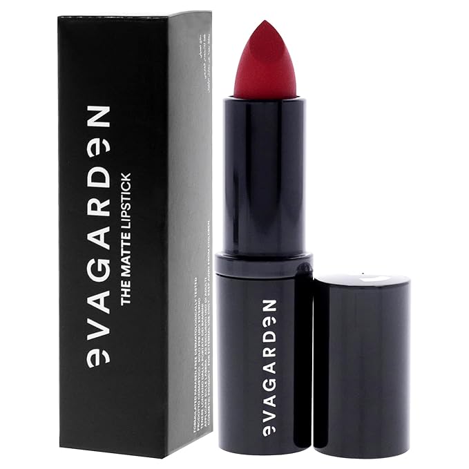 EVAGARDEN The Matte Lipstick - Velvety Texture and Vibrant Ultra-Matte Finish - Pigmented, Soft and Silky Formula and Smooth Application - Offers Bold Saturated Color - 639 Retro Red - 0.1 oz