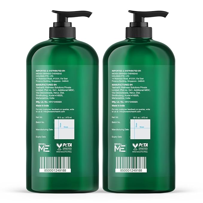 Botanic Hearth Tea Tree Body Wash (Pack of 2) for Men and Women - Moisturizing Body Wash Helps Soothe the Skin - Refreshing and Hydrating Cleanser, Sulfate Free, Paraben Free - 16 Fl Oz each