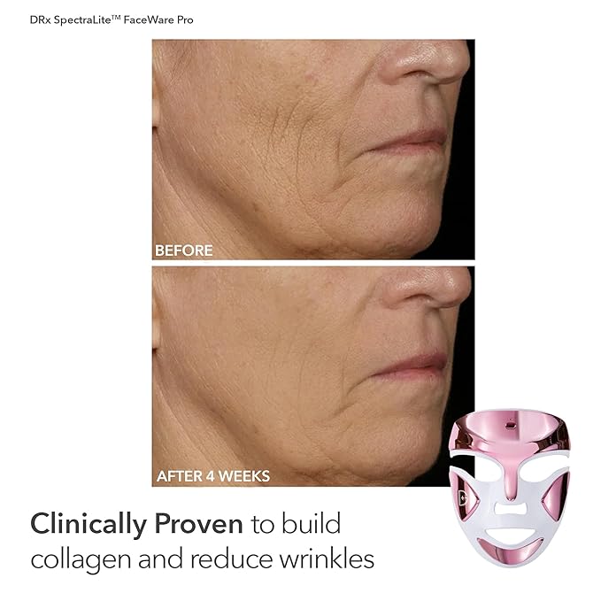 Dr. Dennis Gross Boost Collagen, Brighten & Firm Kit – Pink dpl Faceware Pro LED Device + Cleansing Oil + Dewy Deep Cream + 5 Universal Daily Peels | $592 Value Limited Edition Gift Set