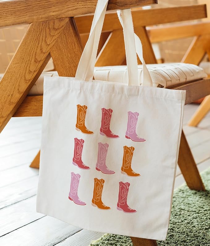 Cowgirl Western Tote Bag For Women, Cute Tote Bags, Cowgirl Accessories for Women, Western Gift