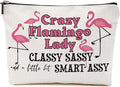 Flamingo Gifts, Flamingo Makeup Bag, Flamingo Bird Animal Lover Gifts for Women Mom, Flamingo Stuff Summer Cosmetic Bag, Flamingo Themed Gifts Funny Toiletry Bag Graduation Birthday Gifts