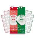 Troubless Invisible Plus Spot Patch EARLY SOS + AFTER CARE Set – Dual Care Hydrocolloid Patches for First Signs and Post-Care – Thin & Comfortable Wear w/ Strong Adhesion (1cm & 1.2cm, 96 ea)