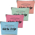 1 Pcs 3 Pcs 4 Pcs Makeup Bag, Girls Trip Gifts Favors Girls Weekend Gifts, Friendship Gifts for Women Bestie Bride
