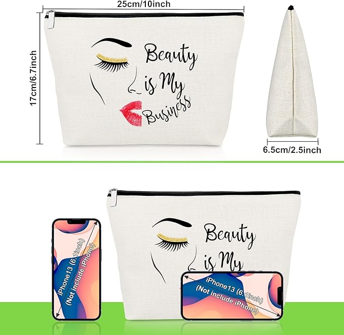 Makeup Artist Gifts for Women Cosmetic Bag Makeup Lover Gift for Lash Girl Beautician Hairdresser Thank You Present for Stylist Cosmetology Graduation Travel Cosmetic Pouch Christmas Birthday Present