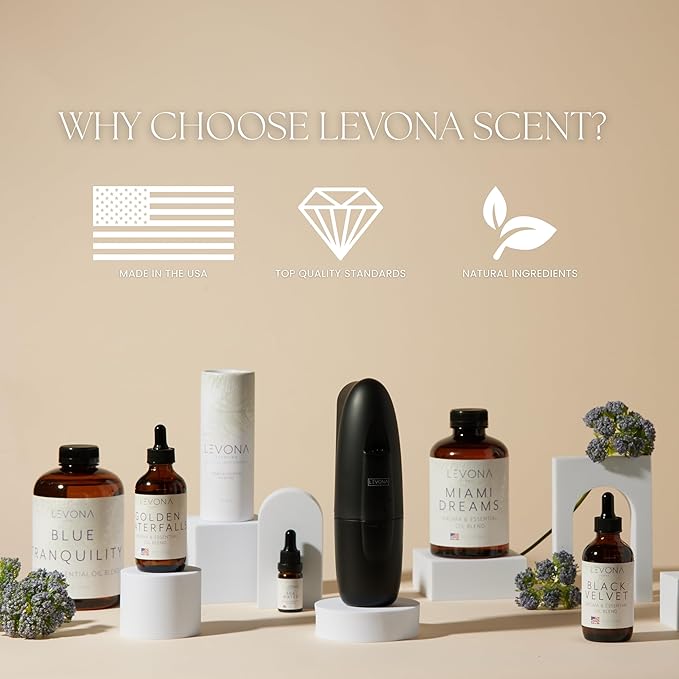 Levona Scent Essential Oil - Fresh Aroma for Home, Office, Hotel & Spa, Ideal for Humidifiers & Diffusers, Hotel Fragrance with Lemon & Green Melon - 10ml / 0.33 fl oz, Mystic Mirage