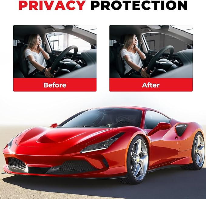 15% VLT Ceramic Car Window Tint Film (20In x 20Ft), 99% UV & 96% IRR Blocks, 5-Layer Automotive Tints for Privacy Sun & Glare Protection Heat Blocking Scratch Resistant