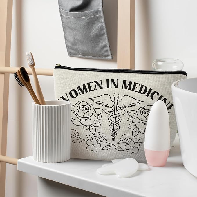 pharmacist gifts for women, women in medicine makeup bag, pharmacy gifts for coworkers, pharmacy technician gifts, medicine women cosmetic bag makeup pouch