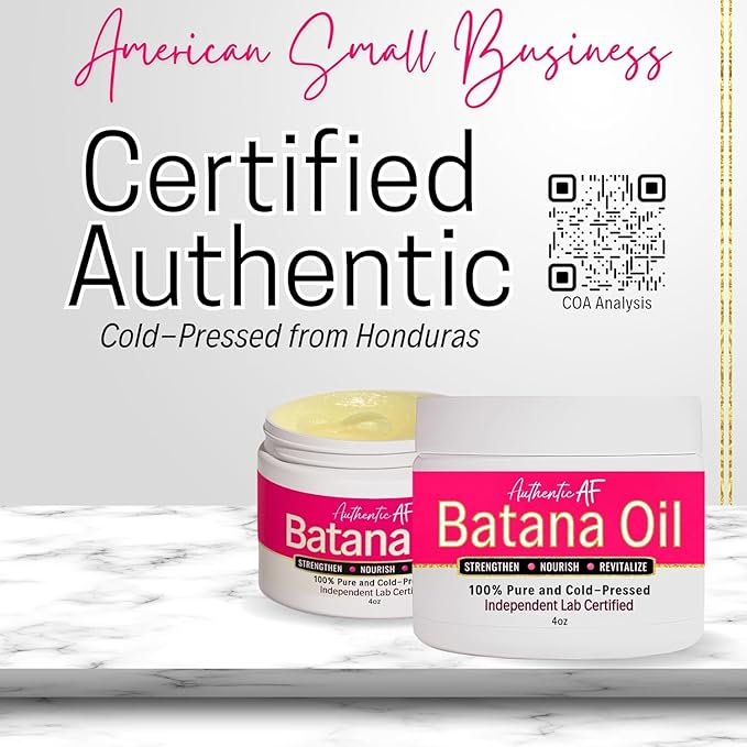 Pure Batana Oil 2 Pack – Cold-Pressed Scalp Oil for Dry Scalp, Hair Growth & Thicker-Looking Hair – Raw Honduran, Authentic, Unrefined – LIV Authentic