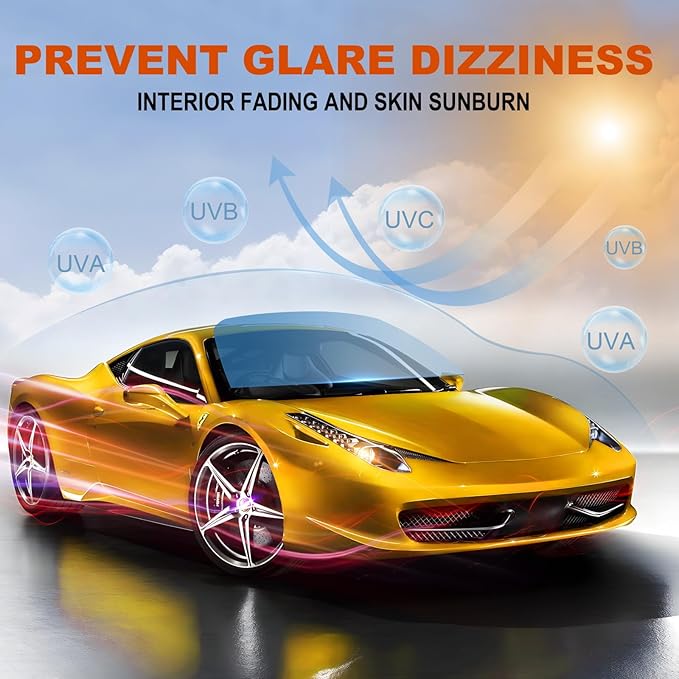 TOYOCO Window Tint Film for Cars 80% VLT 36in x 10Ft Ceramic Window Tints, Blocks 99% UV & IR Rays, Heat Resistant Anti Glare Film for Windshield, Scratch Resistant Sun Shade Auto Tint Roll