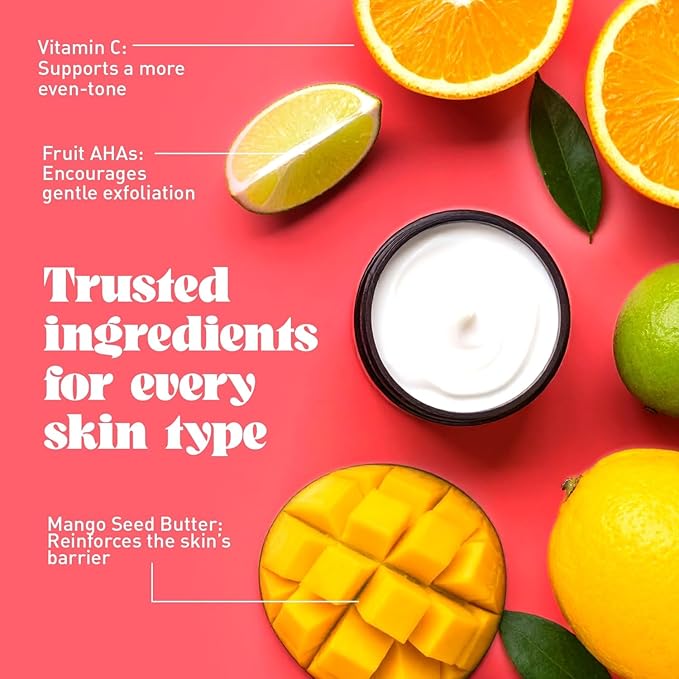 NATURE WELL Beamy Brightening & Moisturizing Body Cream, Lightweight & Quick-Absorbing Formula to Help Improve Tone & Texture, Scented with Black Currant, Jasmine & Vanilla Woods,12 Oz