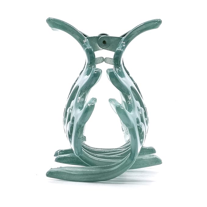 Camila Paris CP2403 French Hair Clip for Women, Large Green, Antique, Girls Hair Claw Clips Jaw Fashion Durable and Styling Hair Accessories for Women, Made in France