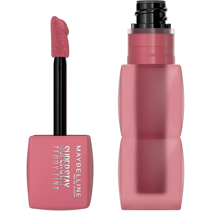 Maybelline Super Stay Teddy Lip Tint, Long Lasting Matte Lipstick For Up To 12HR Wear, Kneehigh, 1 Count