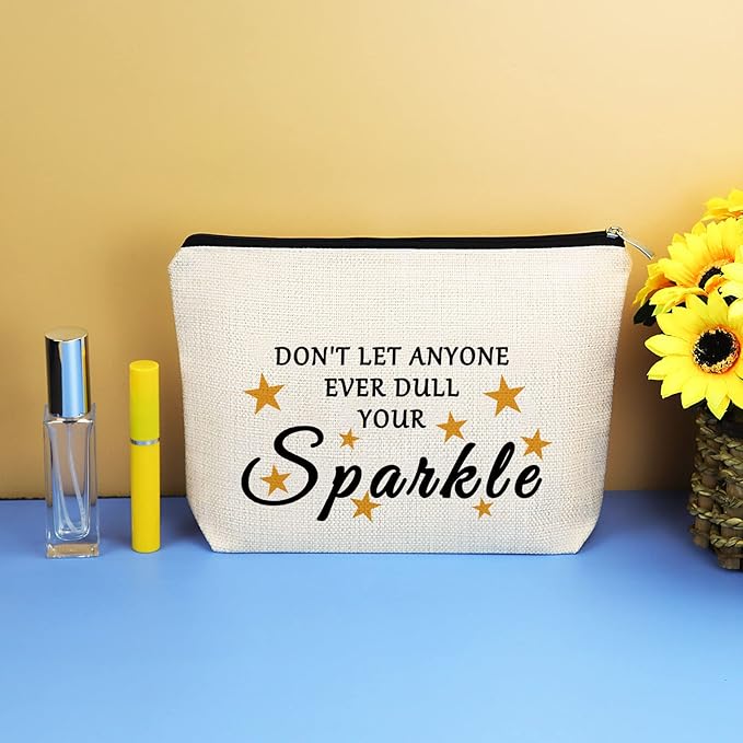 Inspirational Gifts for Best Friend Makeup Bag Motivational Gift Birthday Christmas Graduation Gifts for Daughter Best Friend BFF Bestie Sister Boss Wife Teacher Nurse Her Travel Cosmetic Bag