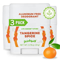 Stinkbug Naturals Organic Aluminum Free Travel Size Deodorant Stick with Tangerine Spice, Coconut Oil, Paraben Free, Sensitive Skin Deodorant, 0.75 Ounce Pack of 3