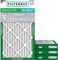 Filterbuy 20x30x2 Air Filter MERV 8 Essential Dust & Allergy Defense, by Filterbuy