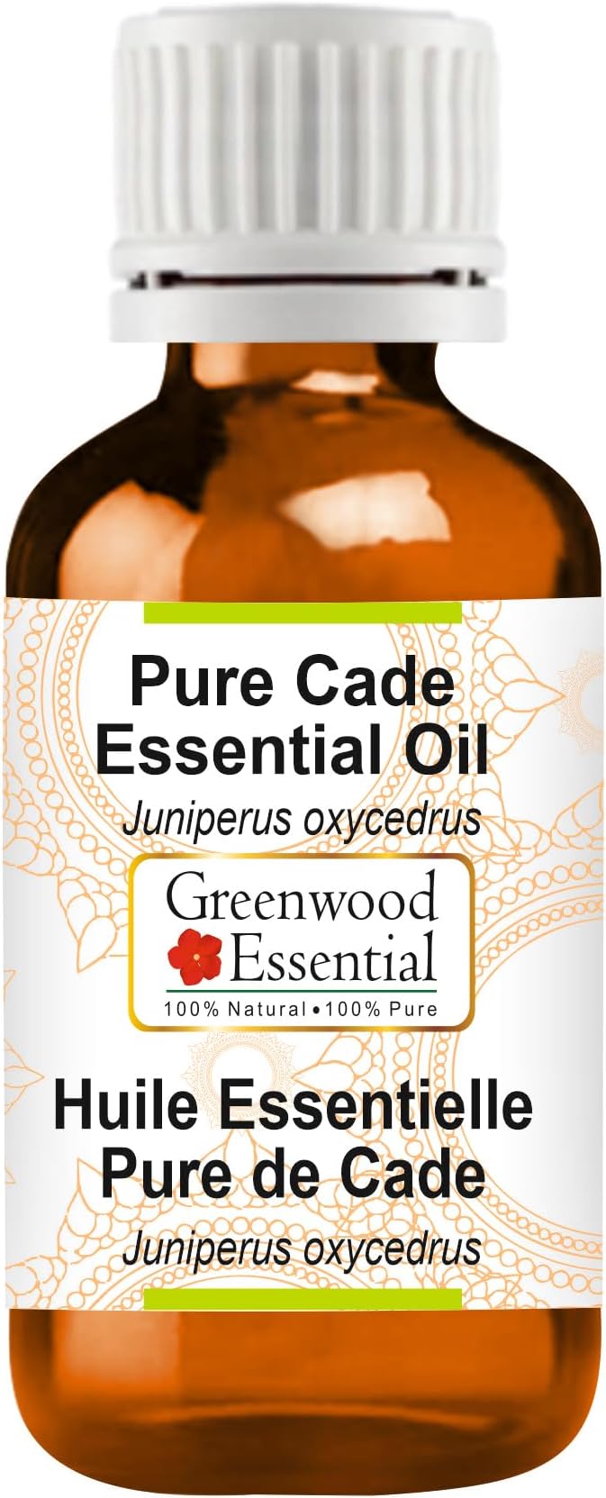 Greenwood Essential Pure Cade Essential Oil (Juniperus oxycedrus) Steam Distilled 10ml (0.33 oz)