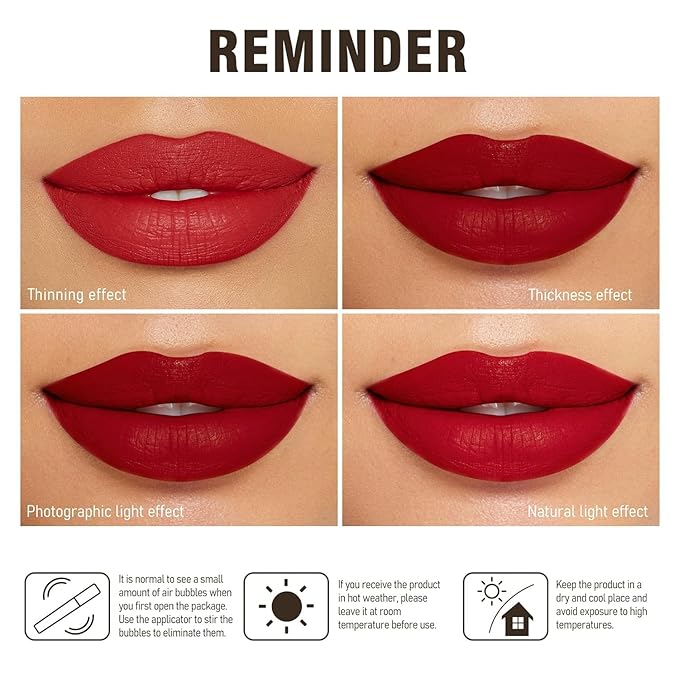 MAKI YIKA Hot Pink Lipstick for Women Color Stay Long Lasting Lipsticks, No Smudge Matte Liquid Lipstick Transferproof Cruelty-Free Lip Color |Pink Soul
