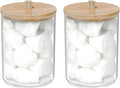 250 Count Cotton Balls, 100% Pure Organic Cotton, Soft & Super Absorbent, Includes 2 Cotton Ball Holders for Bathroom & Vanity, Perfect for Face Makeup Remover, Nail Polish Removal, Crafts, Pet Care