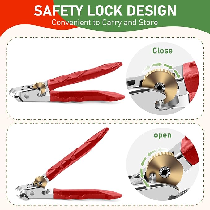 Toenail Clippers for Seniors Thick Toenails, Christmas Stocking Stuffers, Wide Opening Nail Clippers for Men, Heavy Duty Ingrown Toenail Clippers Nail Cutters, Sharp Slanted Nail clippers, Red & Green